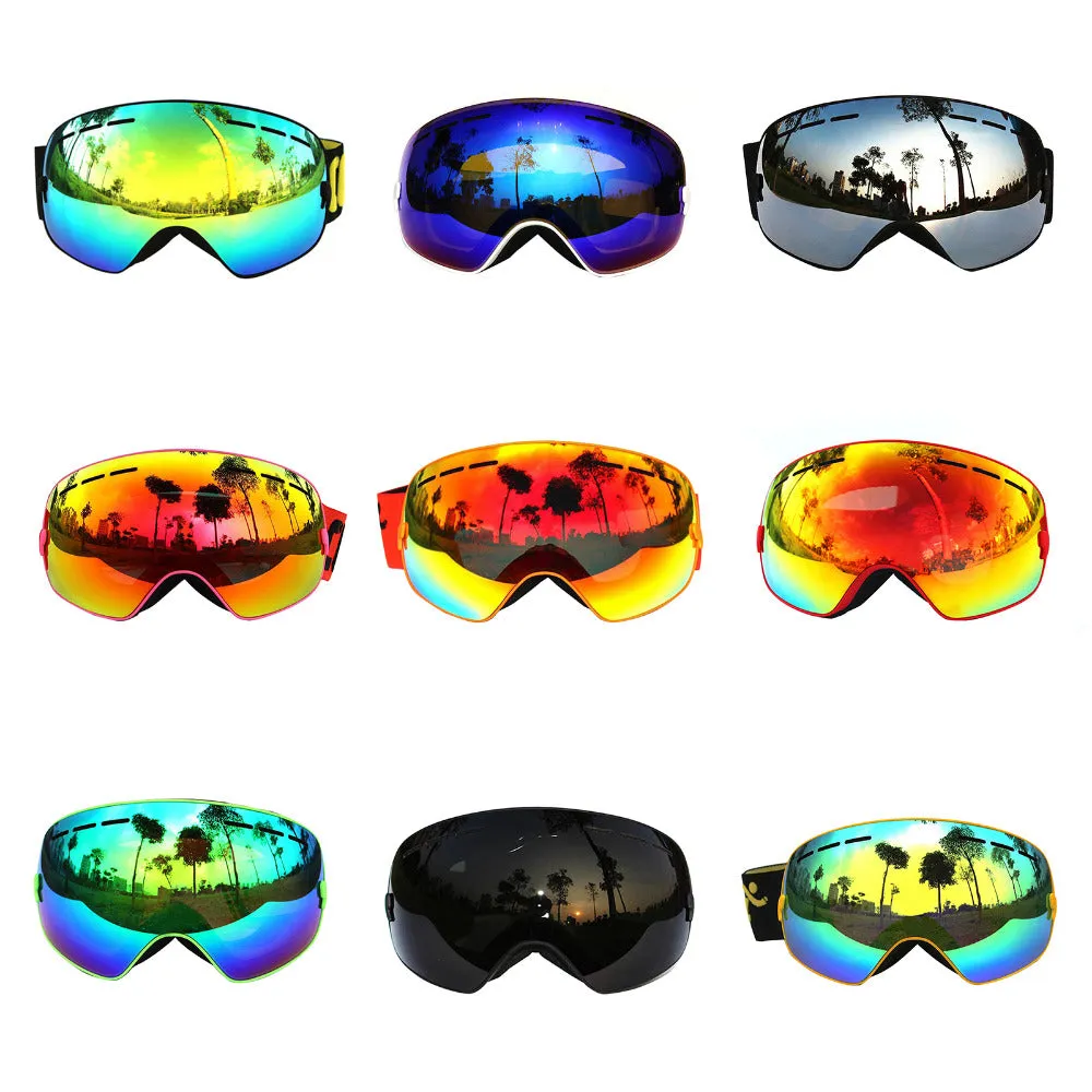 2017 COPOZZ Sunglasses Ski Goggles Men Women Spherical Double UV Anti-fog Skiing SnowboardGoggles Cocker Myopia Professional