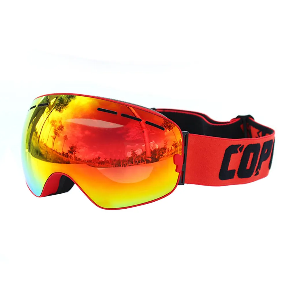 2017 COPOZZ Sunglasses Ski Goggles Men Women Spherical Double UV Anti-fog Skiing SnowboardGoggles Cocker Myopia Professional