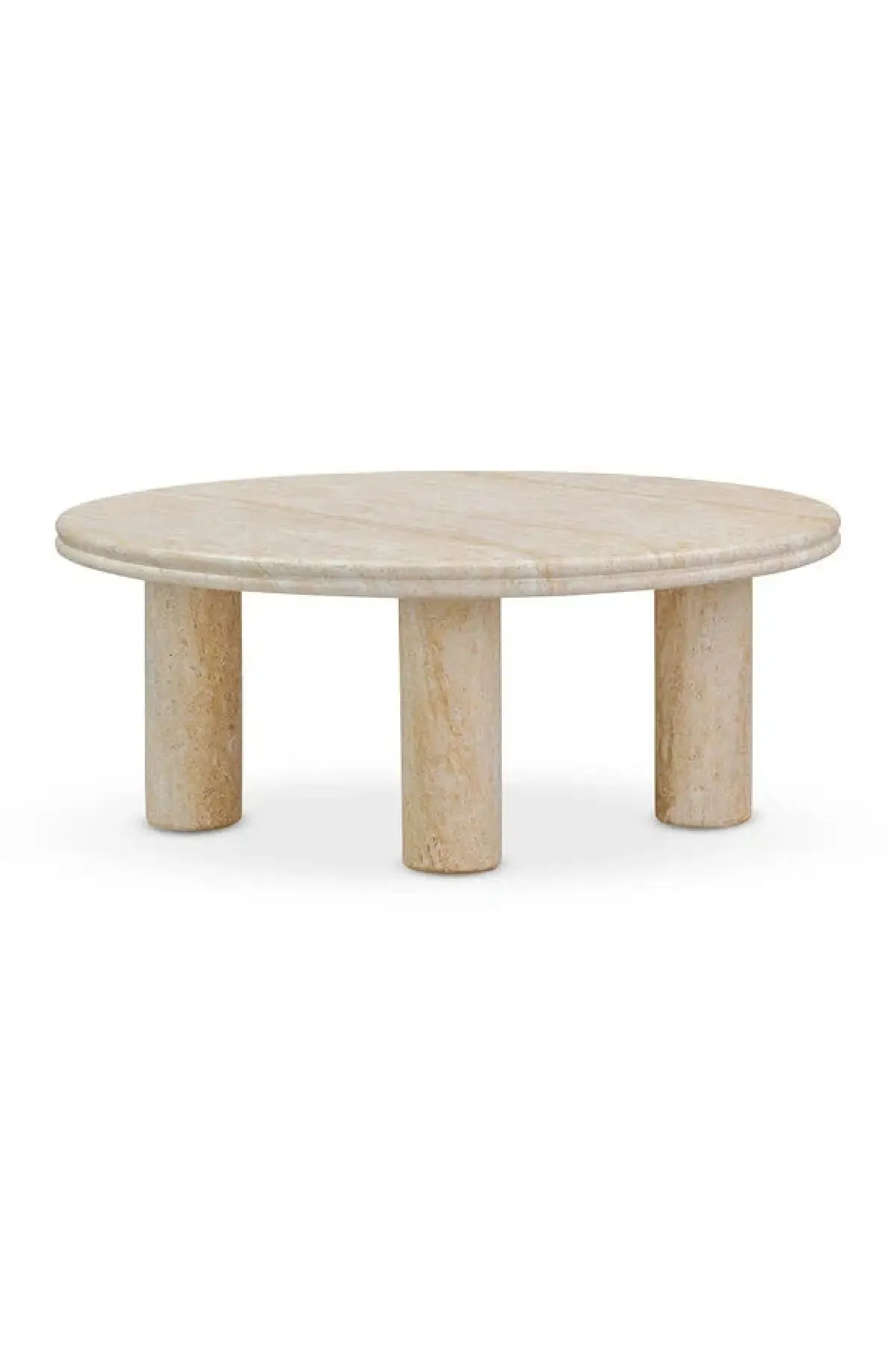 Amora Faux Travertine Indoor/Outdoor Nesting Accent Tables