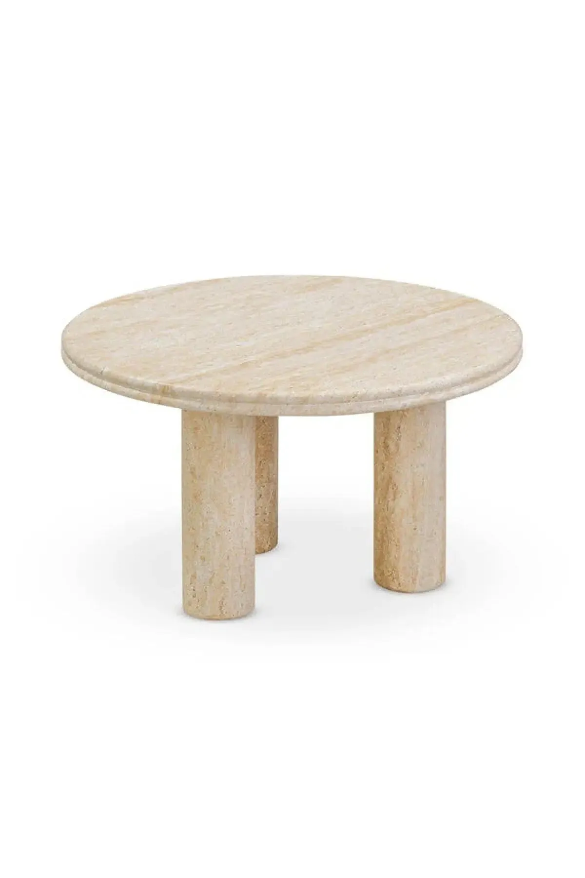 Amora Faux Travertine Tables - 2 Sizes