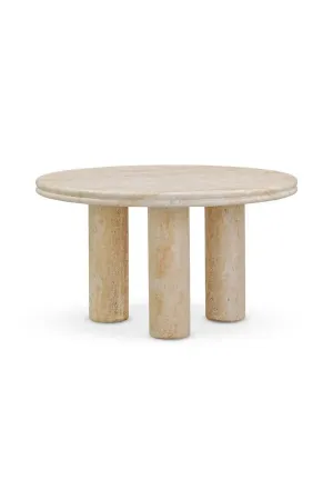 Amora Faux Travertine Tables - 2 Sizes