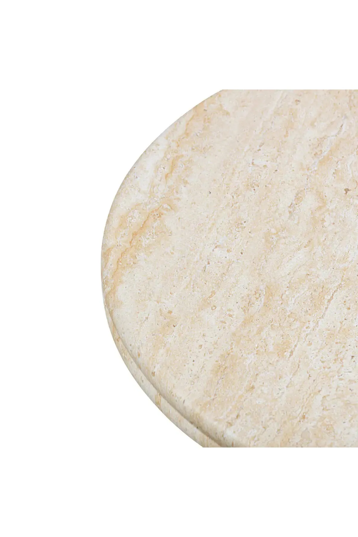 Amora Faux Travertine Tables - 2 Sizes