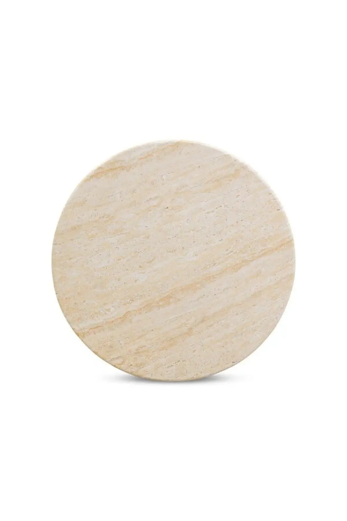 Amora Faux Travertine Tables - 2 Sizes