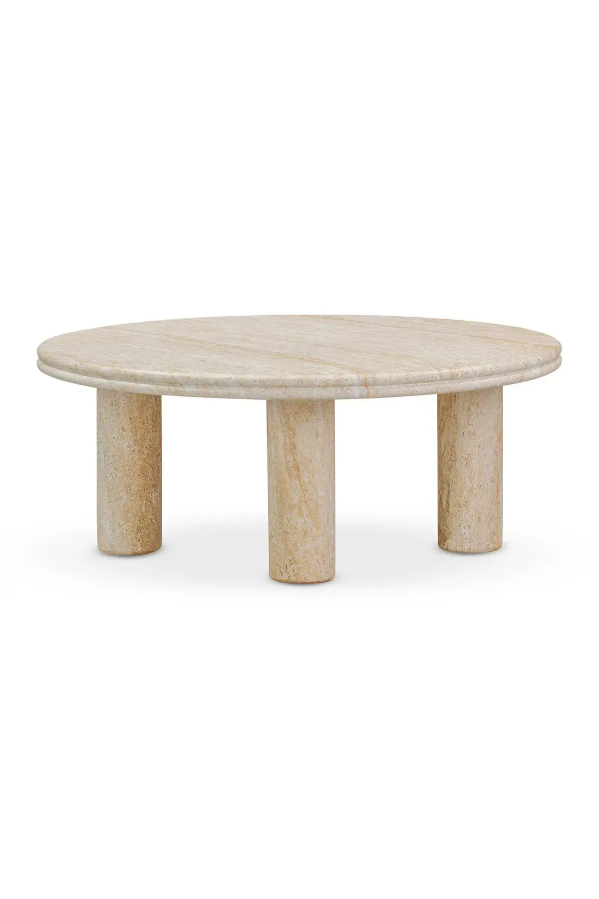 Amora Faux Travertine Tables - 2 Sizes