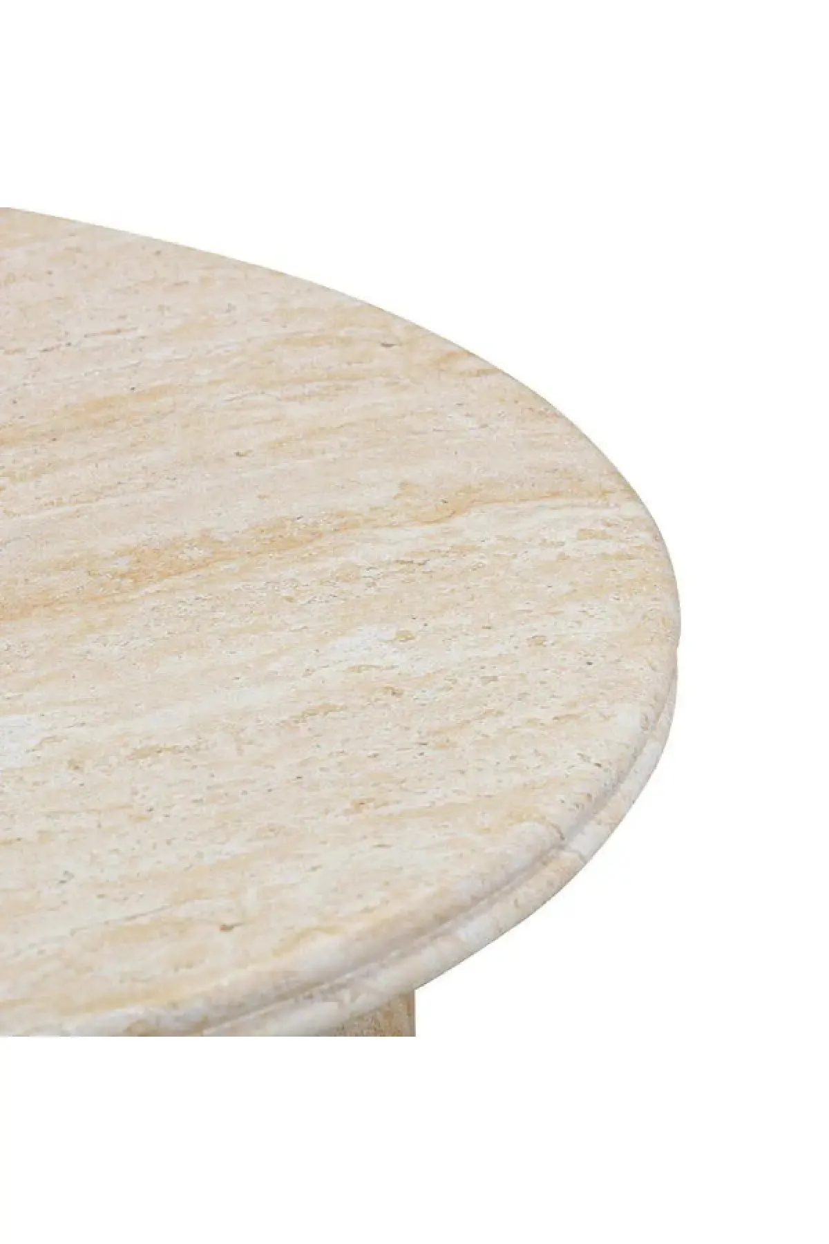 Amora Faux Travertine Tables - 2 Sizes