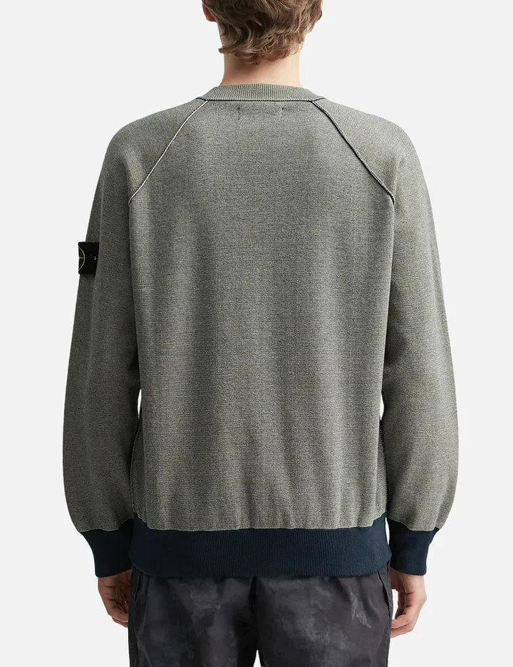 Bi-Color Knit Sweater