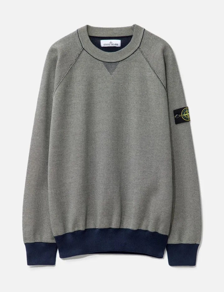 Bi-Color Knit Sweater