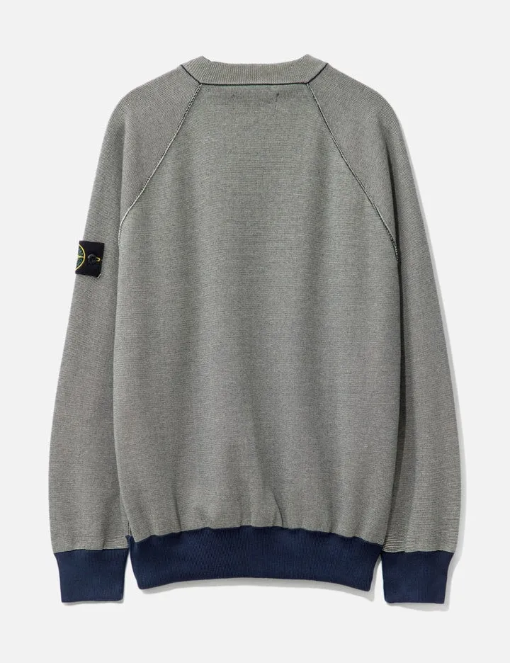 Bi-Color Knit Sweater
