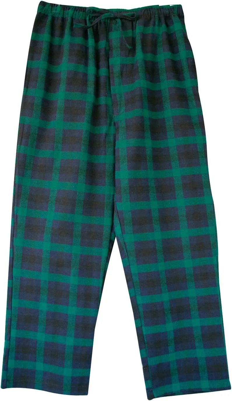 Big Boy's Cotton Plaid Pajama Pants Lounge Long Pants Loose Size 8 10 12 14 16