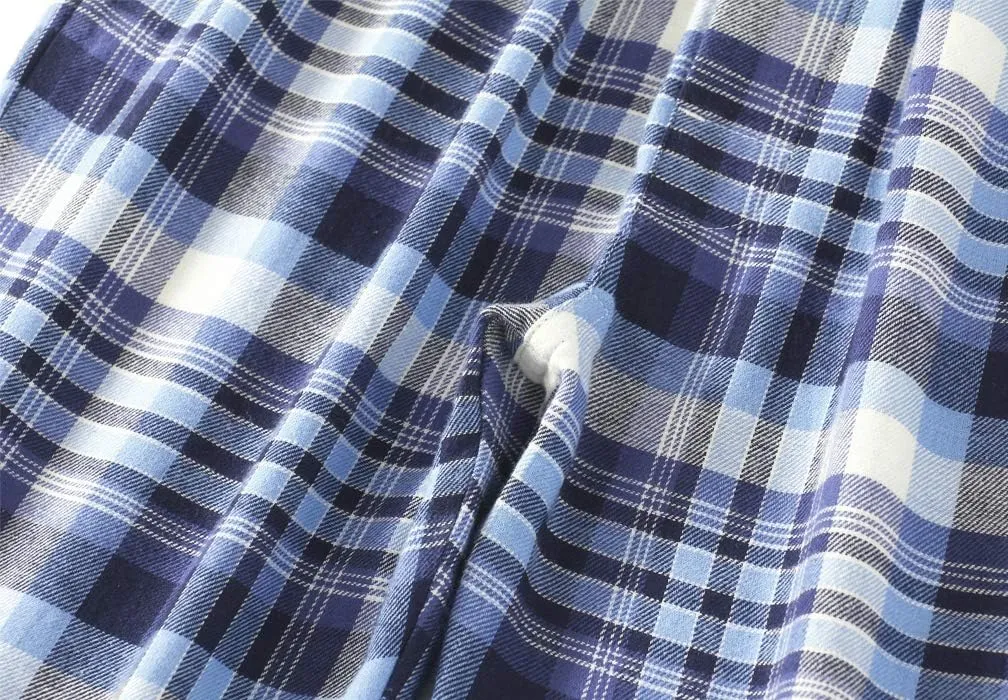 Big Boy's Cotton Plaid Pajama Pants Lounge Long Pants Loose Size 8 10 12 14 16