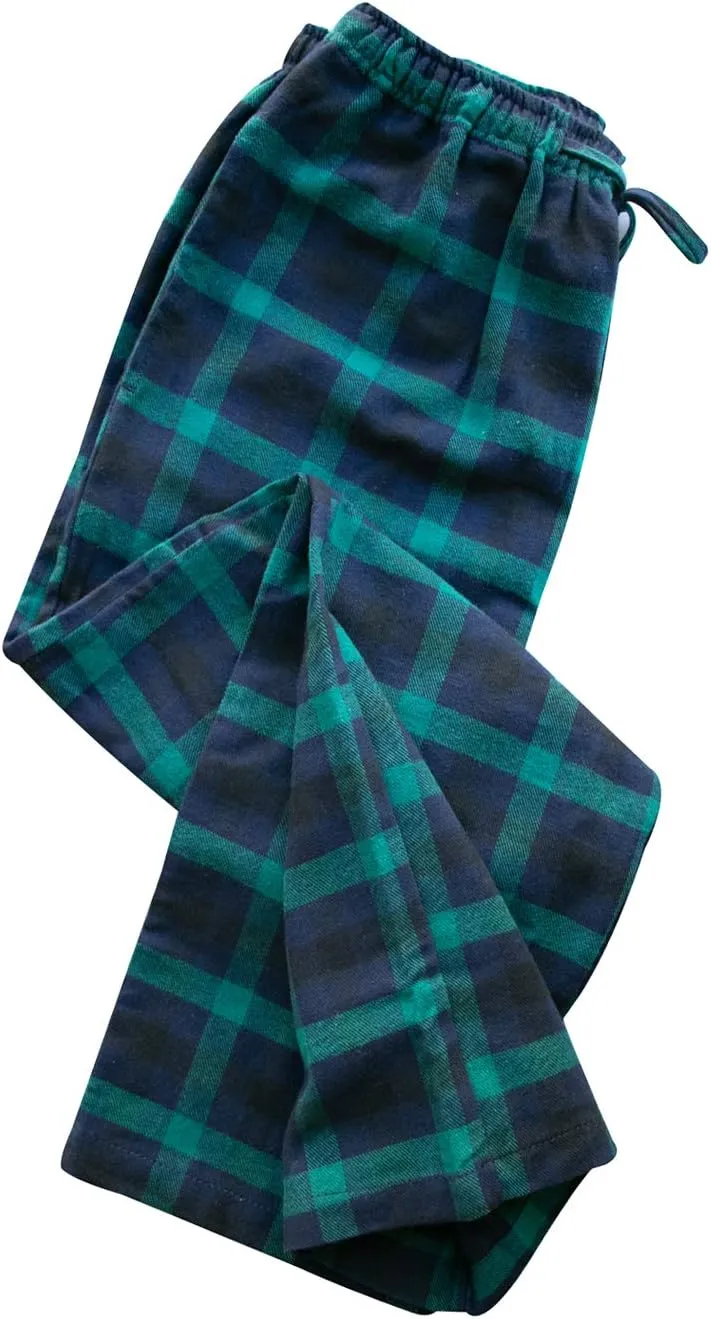 Big Boy's Cotton Plaid Pajama Pants Lounge Long Pants Loose Size 8 10 12 14 16