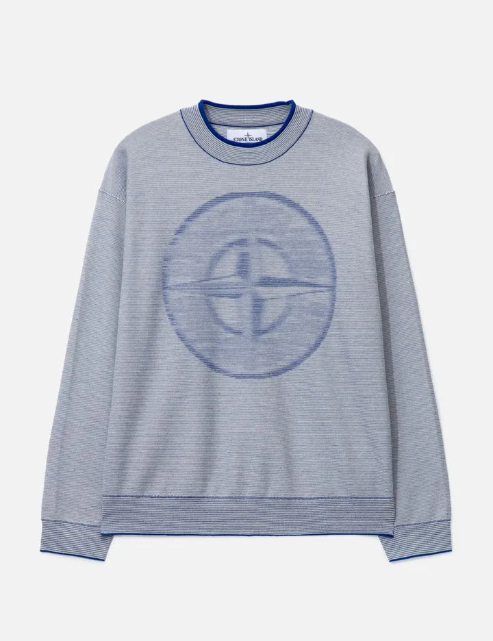 Blurred Emblem Knit Sweater