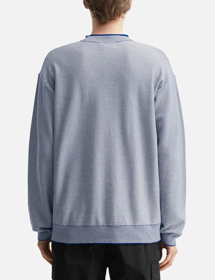 Blurred Emblem Knit Sweater