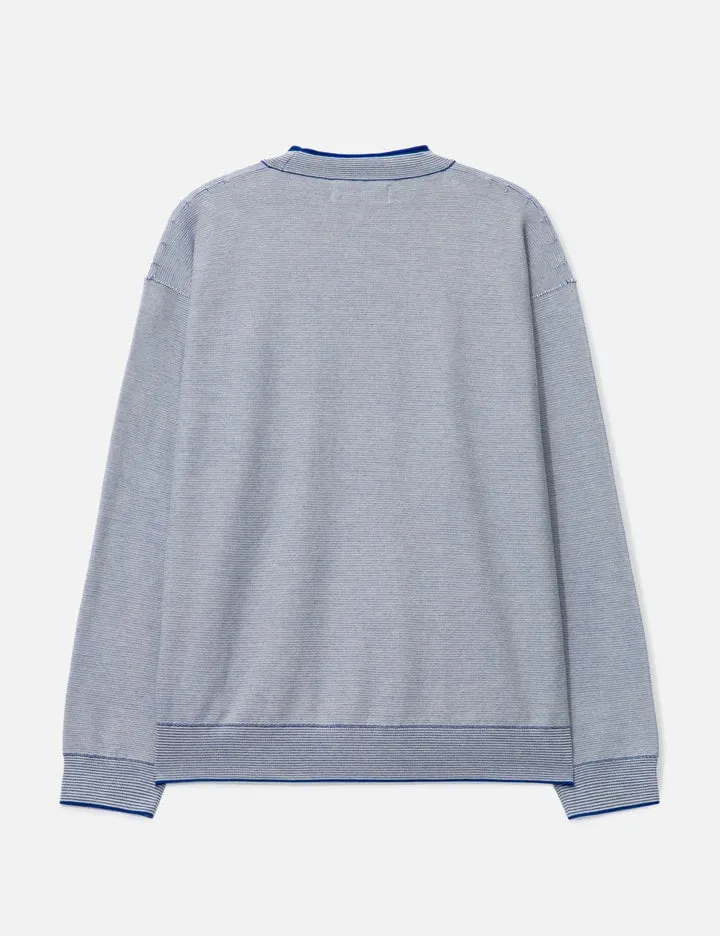 Blurred Emblem Knit Sweater