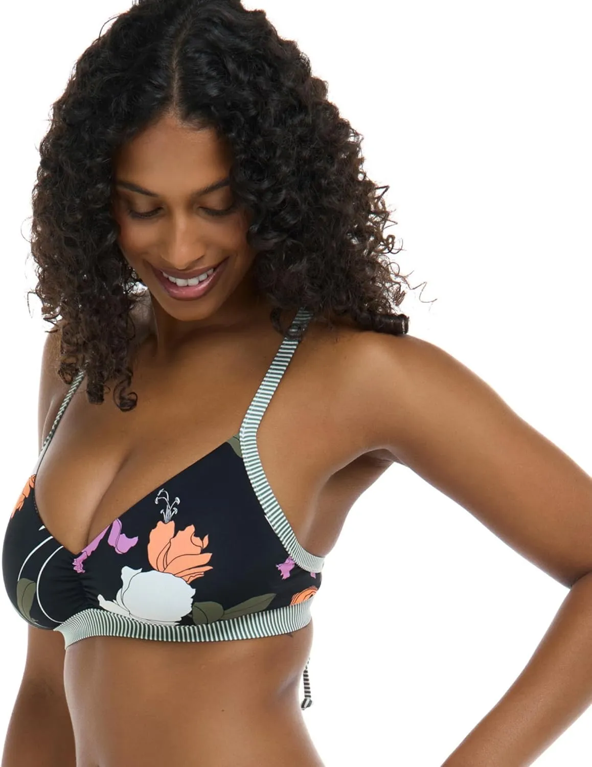 Body Glove Women's Drew D, Dd, E, F Cup Bikini Top Swimsuit with Adjustable 2-Way Back Detail