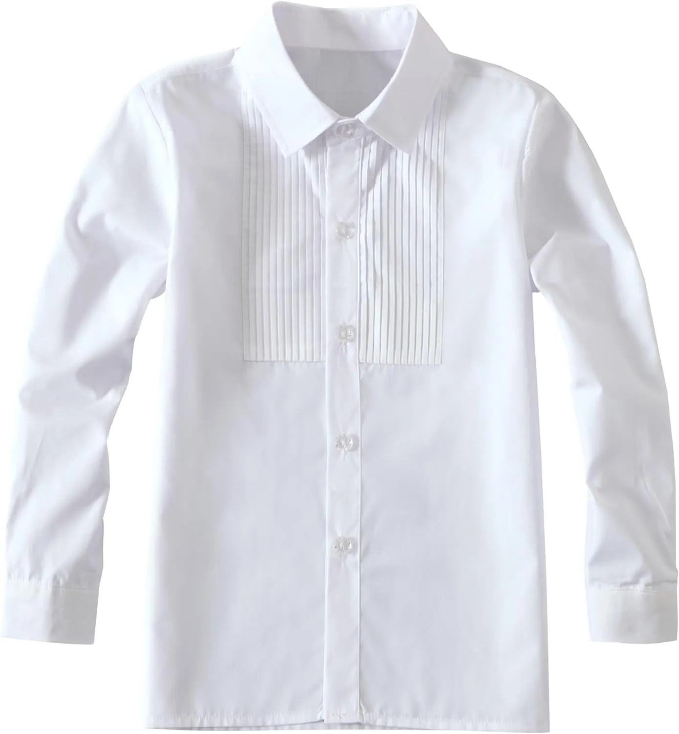 Boys' 5 Piece Formal Suit Set with Suit Jacket, Vest, Pants, Collared Dress Shirt, and Tie
