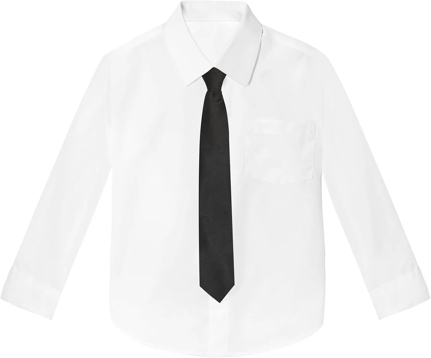 Boys' 6-Piece Formal Slim Fit Suit Set, Vest, Pants, Dress Shirt, Tie, Pocket Square, and Bow Tie
