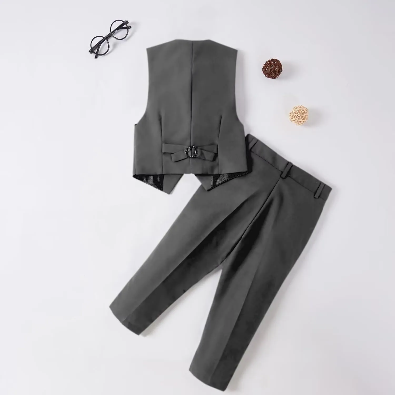 Boys Suit Formal Suits for Boys Slim Fit Tuxedo Suits Set Boy Dress Clothes Toddler Wedding Outfit