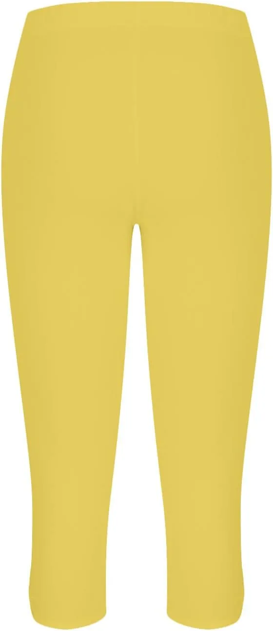 Capri Pants for Women Summer Dressy Comfy Stretchy Leggings Cropped High Waist Yoga Pants Workout Compression Pants