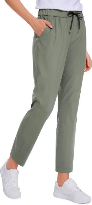 CRZ YOGA Womens 4-Way Stretch Ankle Golf Pants 7/8 Casual Dress Work Athletic Travel Workout Sweatpants with Pockets