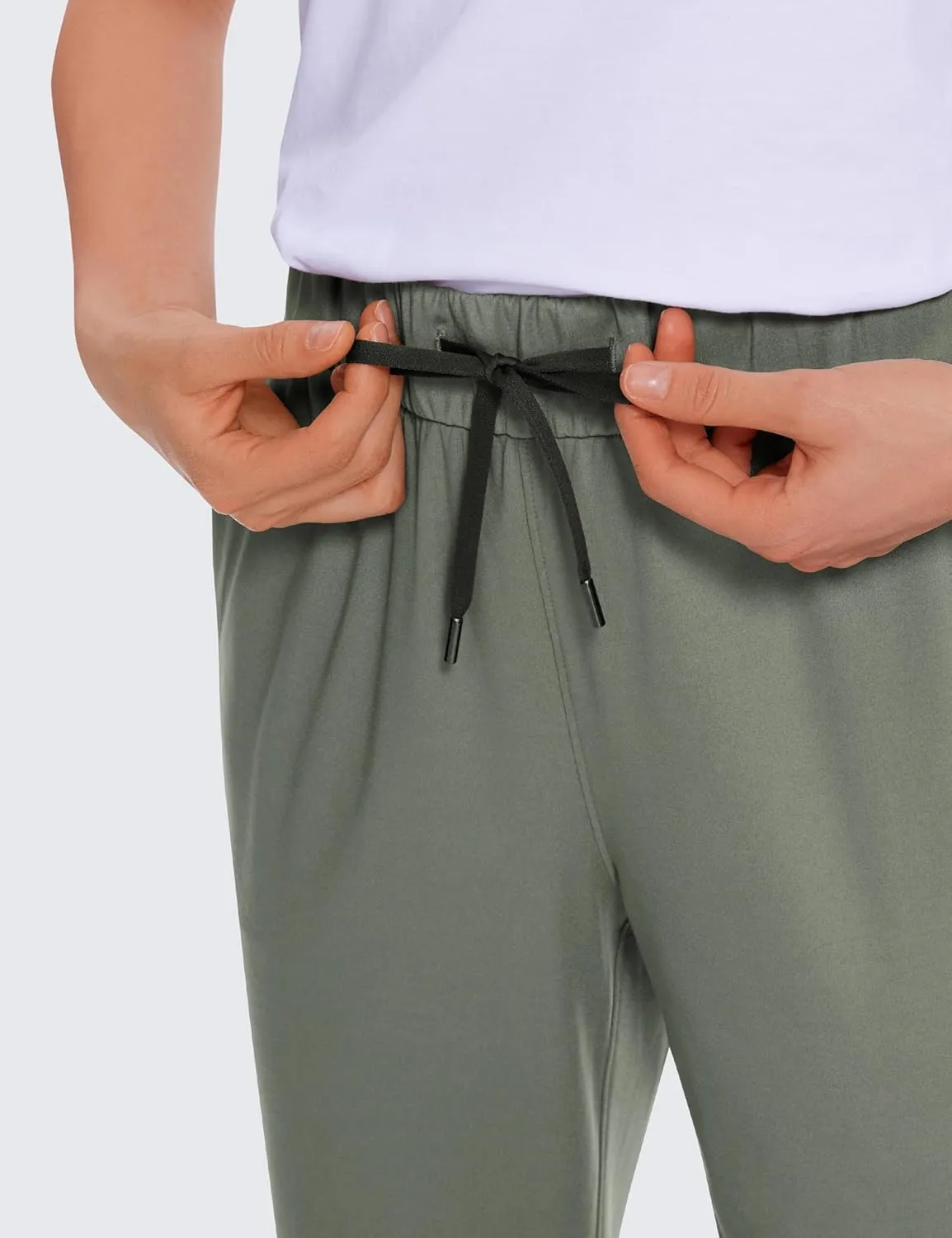 CRZ YOGA Womens 4-Way Stretch Ankle Golf Pants 7/8 Casual Dress Work Athletic Travel Workout Sweatpants with Pockets