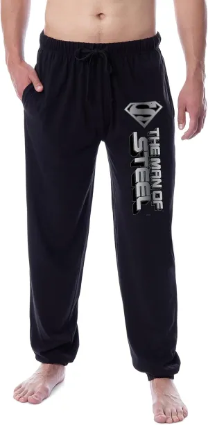 DC Comics Mens' Superman The Man Of Steel Sleep Jogger Pajama Pants
