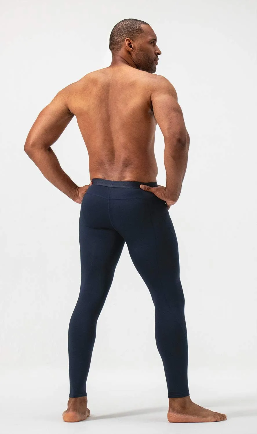 DEVOPS 2 or 3 Pack Men's Thermal Compression Pants, Athletic Leggings Base Layer Bottoms