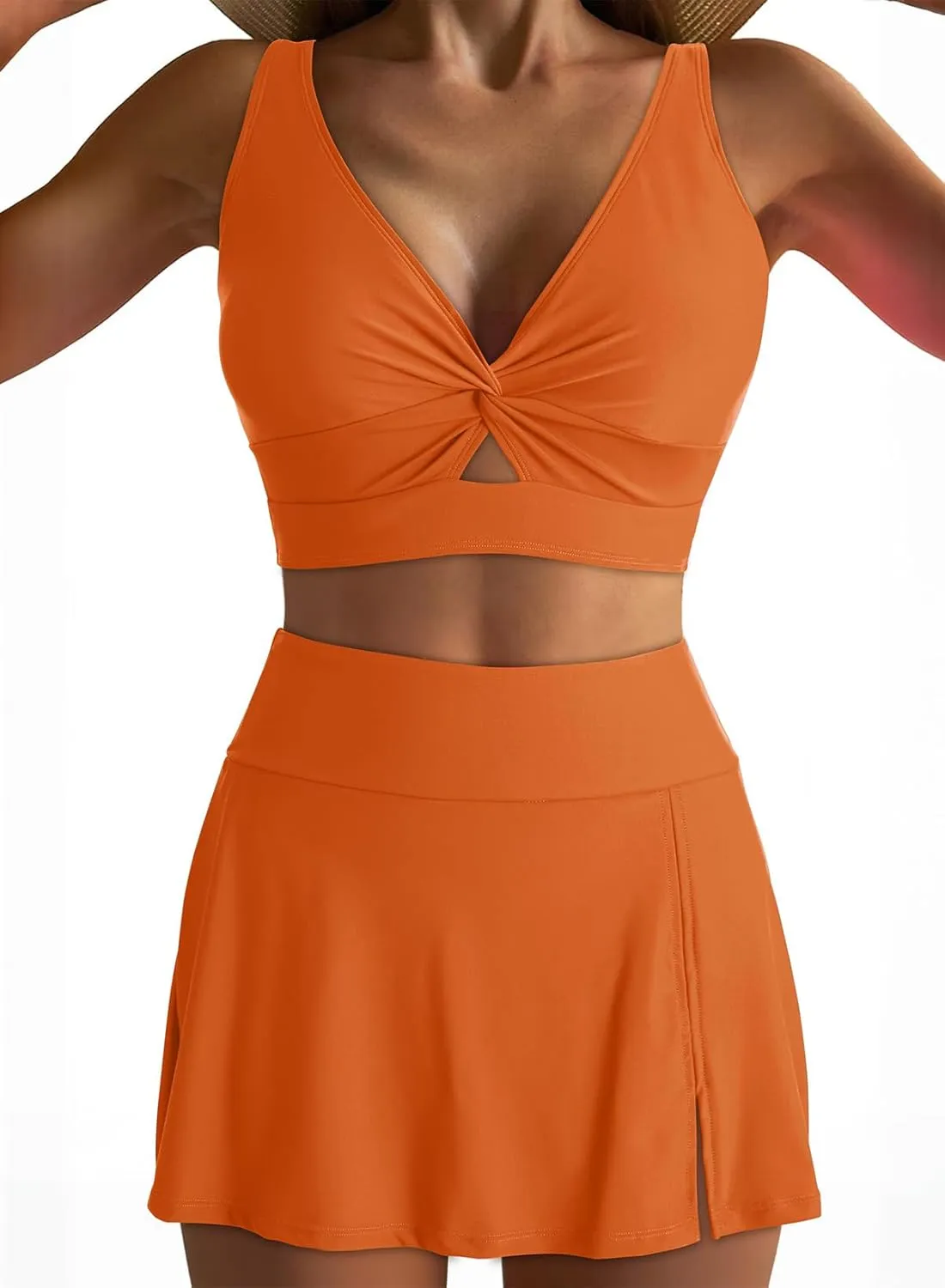 Dokotoo Bikini Set for Women Swimsuits 2025 Swim Skirts with Removable Pads Bathing Suit