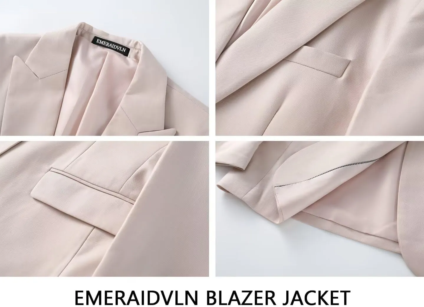 EMERAIDVLN Men's 3 Pieces Suit Slim Fit Elegant Wedding Prom Suits 1 Botton Blazer Double Breasted Vest and Pants Tuxedo Set