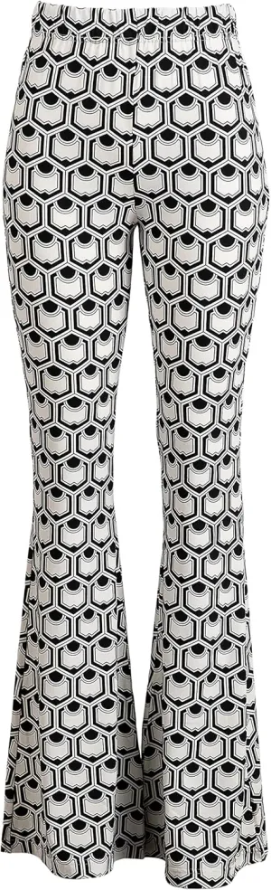 FASHIONOMICS Women's USA Fashion Boho Print & Solid Comfy Stretchy Bell Bottom Flare Palazzo Pants