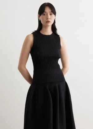 Fluted Sleeveless Top
