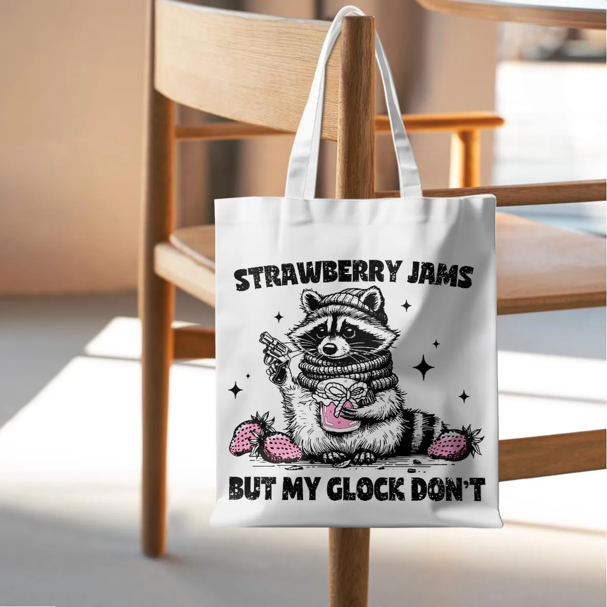 Funny Raccoon Tote Bag Cute Frogs Western Stuff Raccoon Frog Gifts for Women Friend Reusable Grocery Bags for Camping