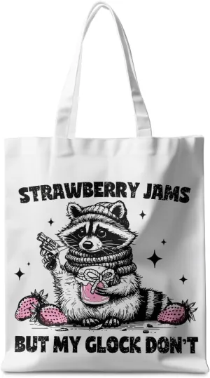 Funny Raccoon Tote Bag Cute Frogs Western Stuff Raccoon Frog Gifts for Women Friend Reusable Grocery Bags for Camping