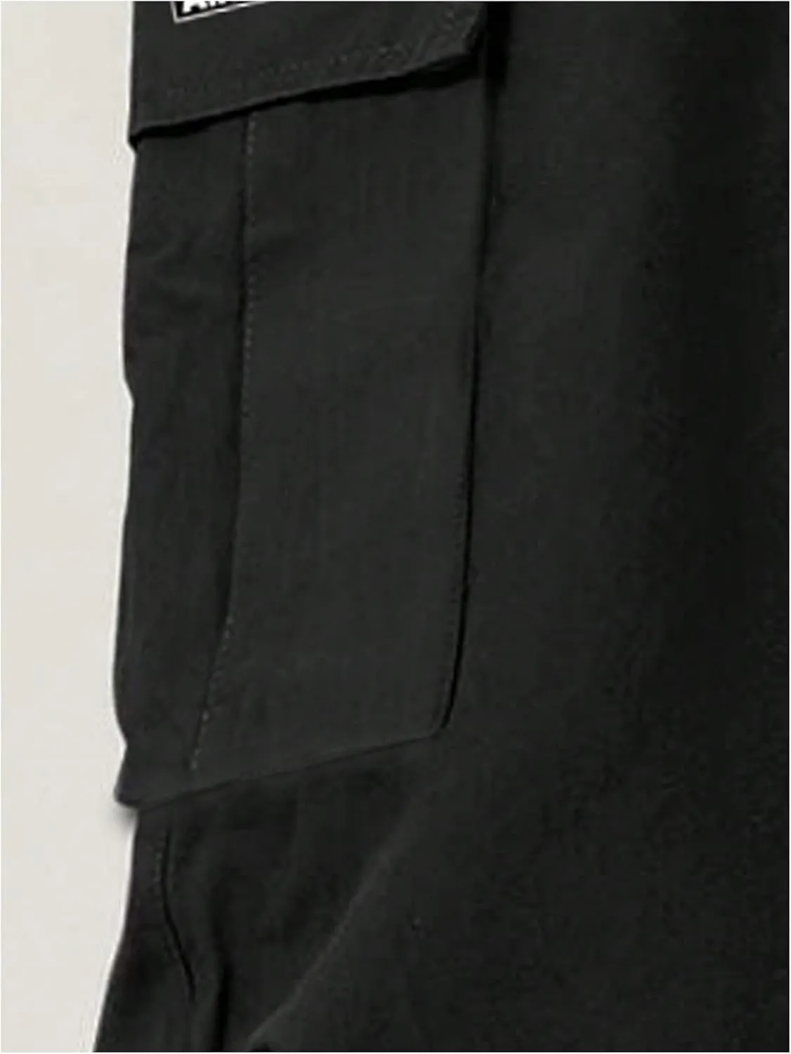 GORGLITTER Boy's Baggy Cargo Pants Casual Drawstring Waist Wide Leg Pants Joggers