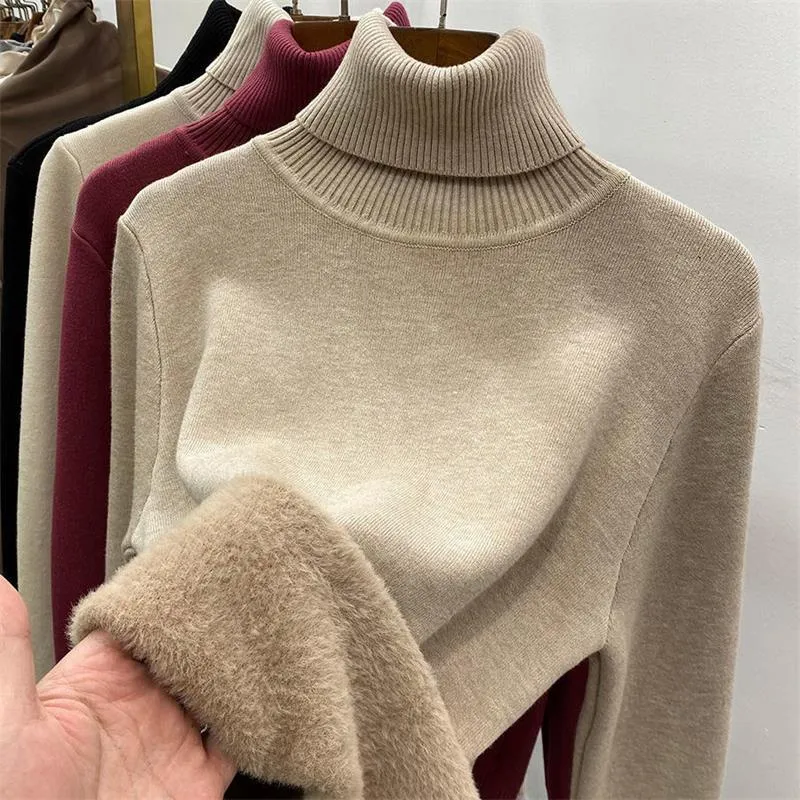 🔥Hot Sale 49% OFF🎁Winter fleece thick knitted bottoming shirt