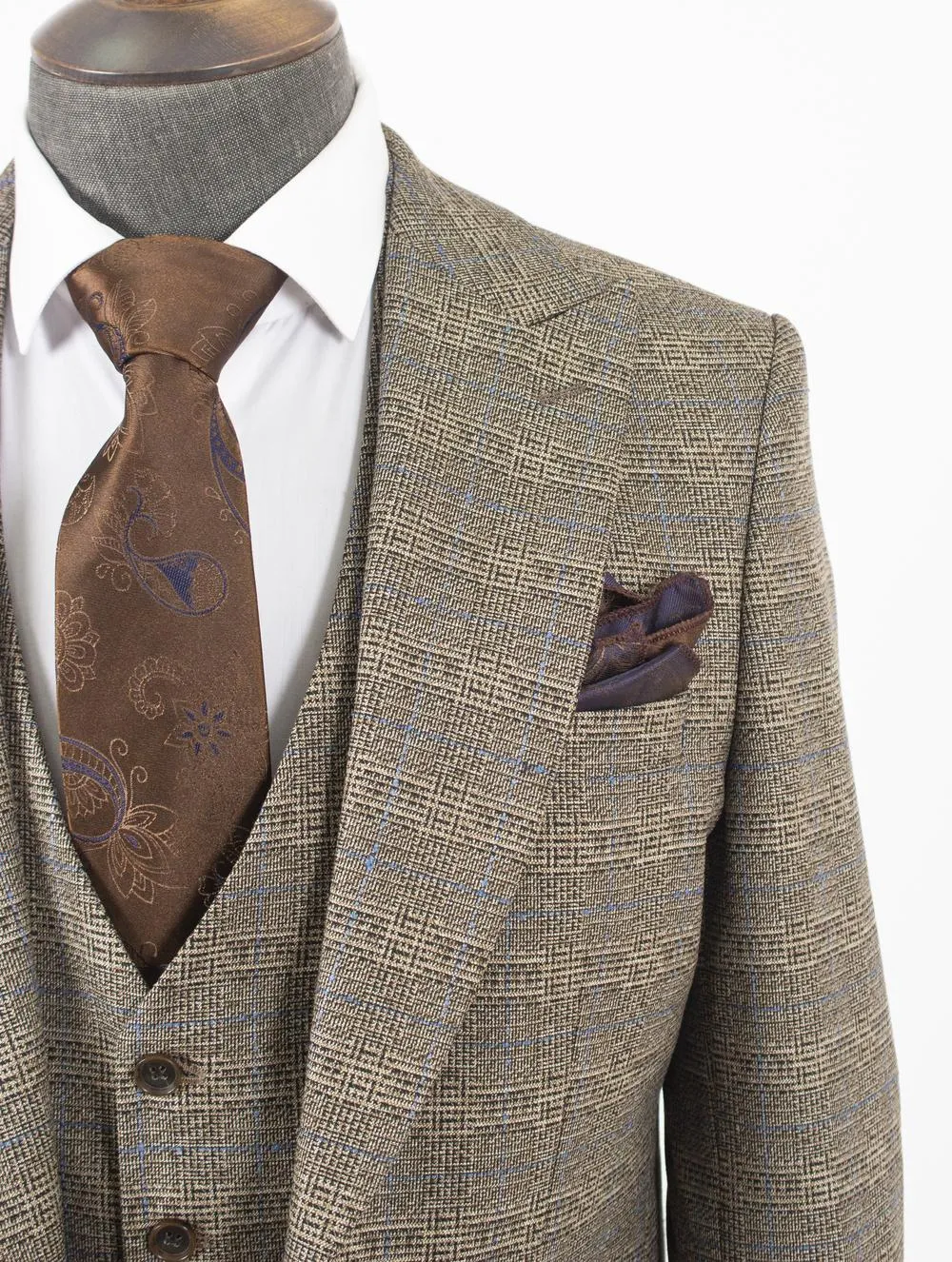 Hugh Cream Set Blazer Linen Suit