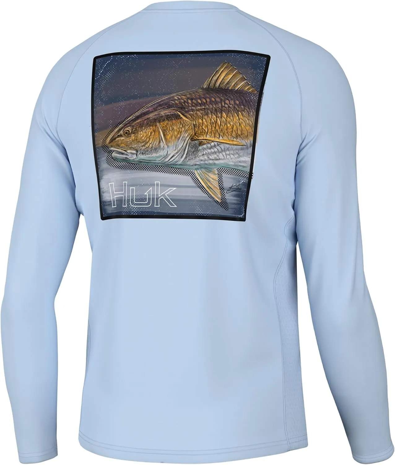HUK Men's Kc Scott Graphic Pursuit, Performance Fishing Shirt