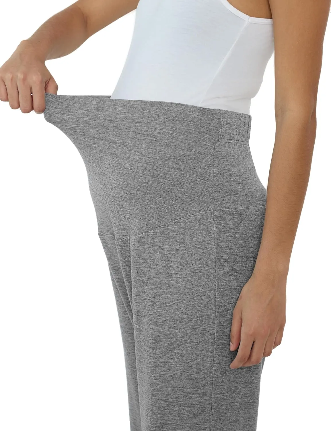 Joyaria Womens Maternity/Pregnancy Sweatpants Long Yoga/Pajama/Lounge Pants Over The Belly