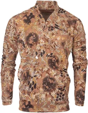 Kryptek Dallol LS Rugby Shirt for Men - Advanced Cool Touch Tech, Moisture Wicking, Quick Dry, UPF Protection, Flyway - X-Large