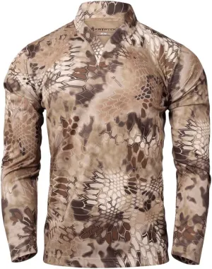 Kryptek Dallol LS Rugby Shirt for Men - Advanced Cool Touch Tech, Moisture Wicking, Quick Dry, UPF Protection