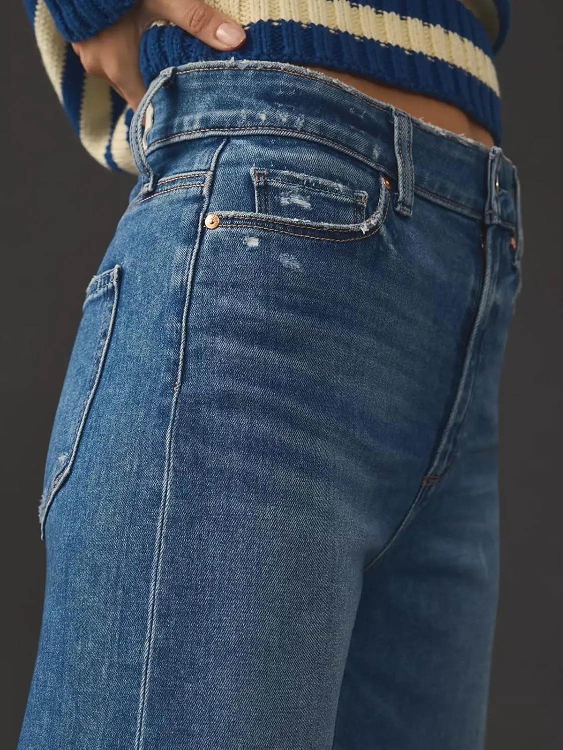 KUNMI Jeans for Women Wide Leg Baggy High Waist Boyfriends Straight Leg Stretchy Denim Pants Trendy Fall 2025
