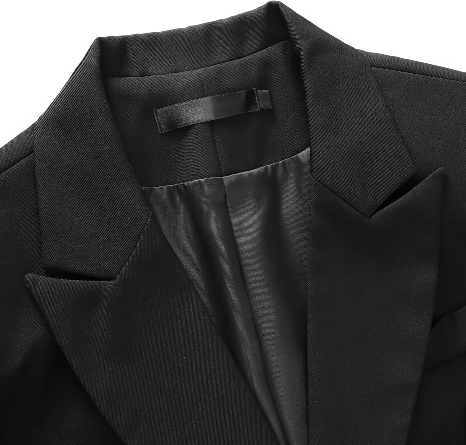 Lamgool Women Suit 2 Pieces Set One Button Lady's Business Formal Peak Lapel Blazer and Pants for Work