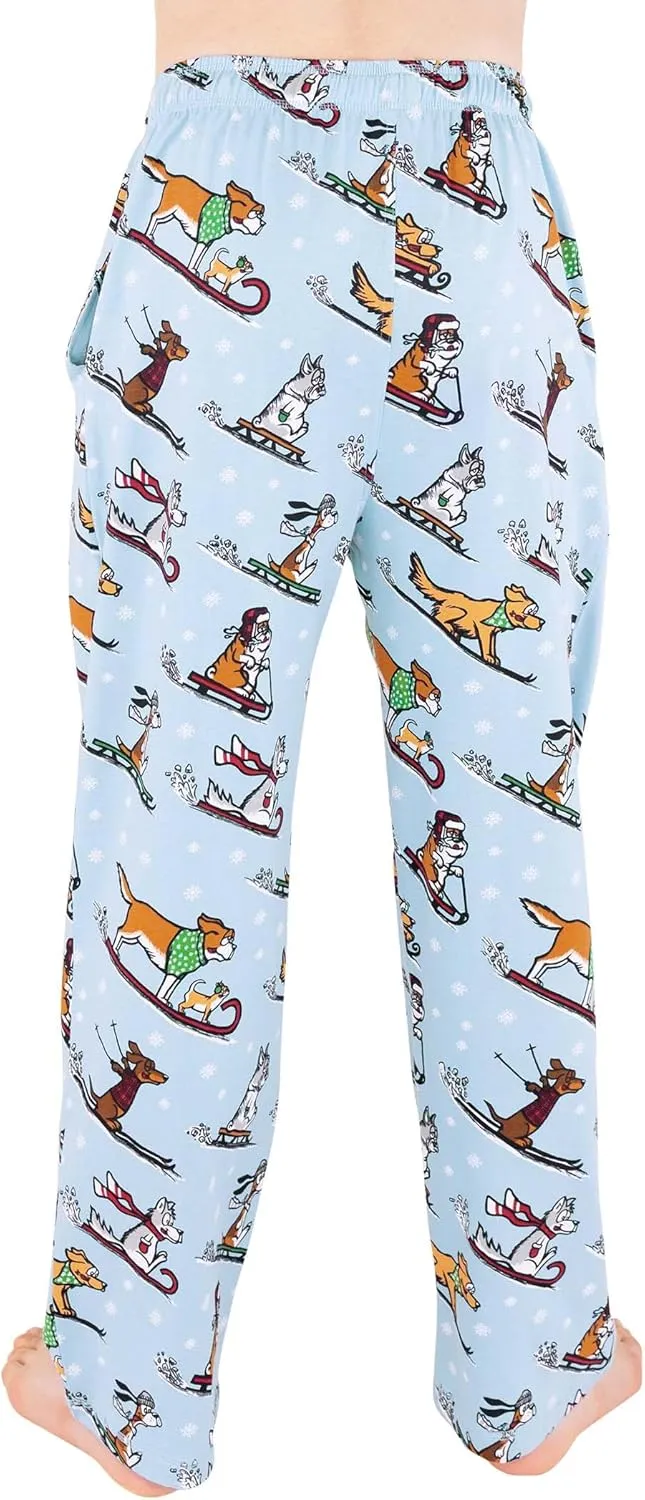 Lazy One Bear & Bigfoot Pajama Pants For Men, Men's Separate Bottoms, Lounge Pants, Funny, Humorous