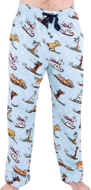 Lazy One Bear & Bigfoot Pajama Pants For Men, Men's Separate Bottoms, Lounge Pants, Funny, Humorous