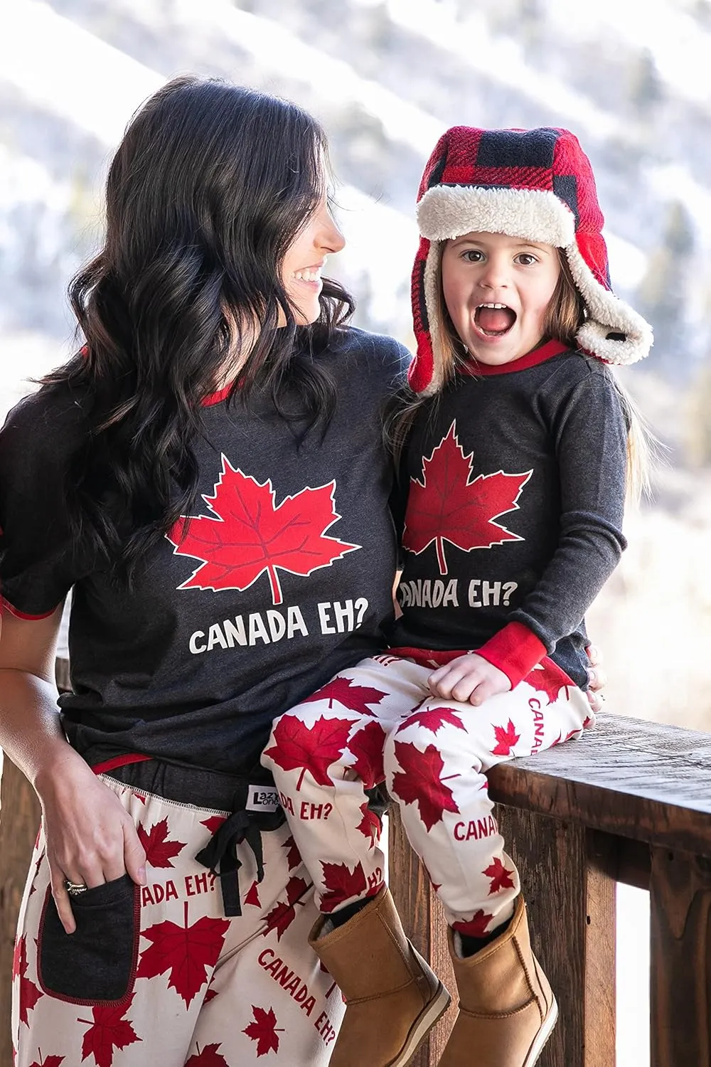 Lazy One Pajamas for Women, Cute Moose Pajama Pants and Top Separates