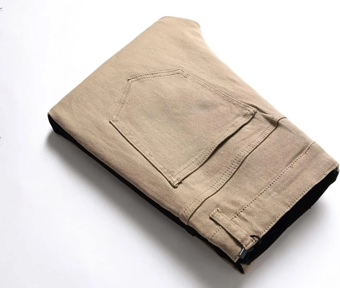 LONGBIDA Men's Slim Fit Skinny Jeans Two Tone Patchwork Designer Stretch Regular Denim Pants