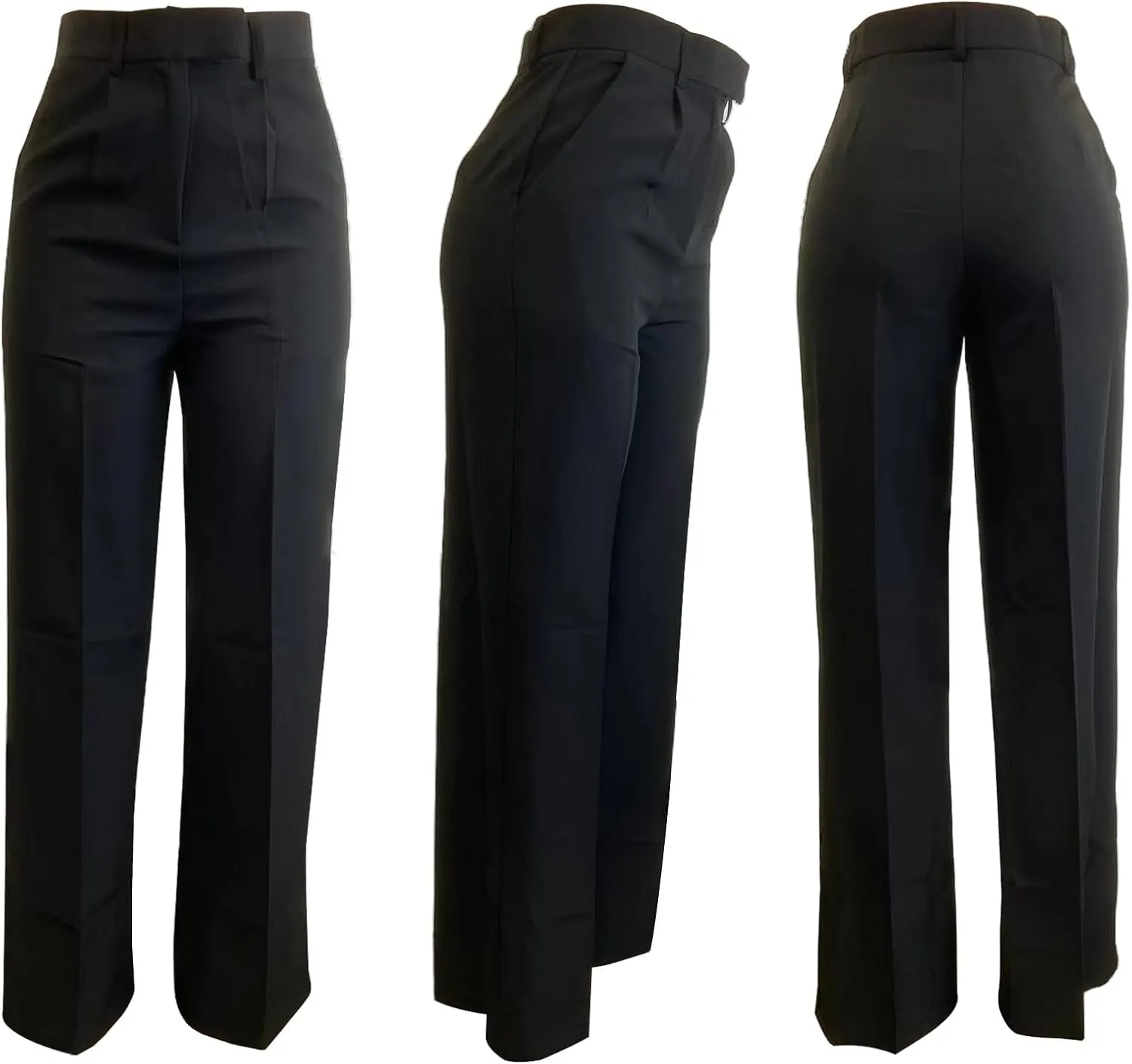 Lucuna Women's Wide Leg Dress Pants High Waisted Straight Leg Slacks Business Office Work Pants Trousers