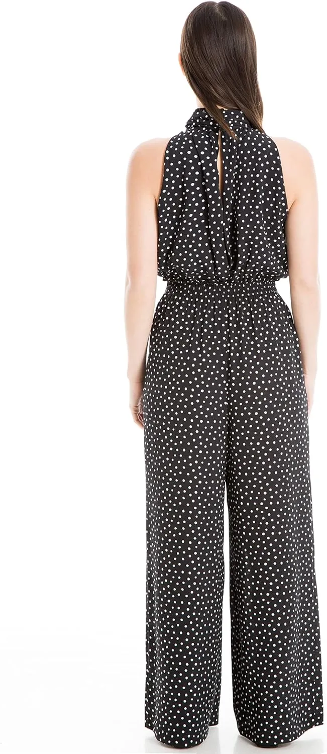 Max Studio womens Sleeveless Smocked Waist JumpsuitJumpsuit