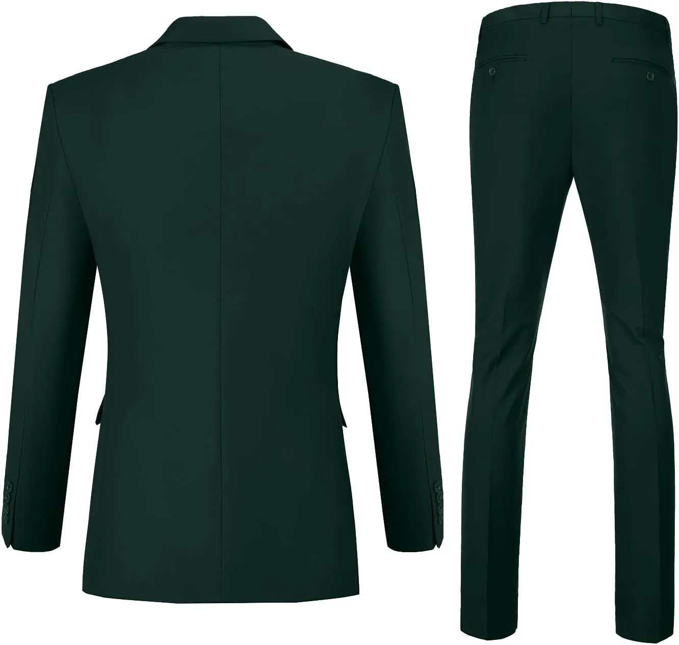 Men Suit 2 Piece Groomsmen Tuxedo Prom Blazer Slim Fit Suits Two Button Wedding Dress Jacket Pants Set with Tie