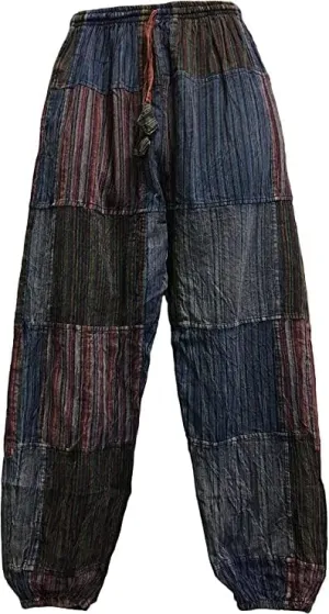 Men's Bohemian Vintage Hippie Alibaba Yoga Patchwork Harem Pants